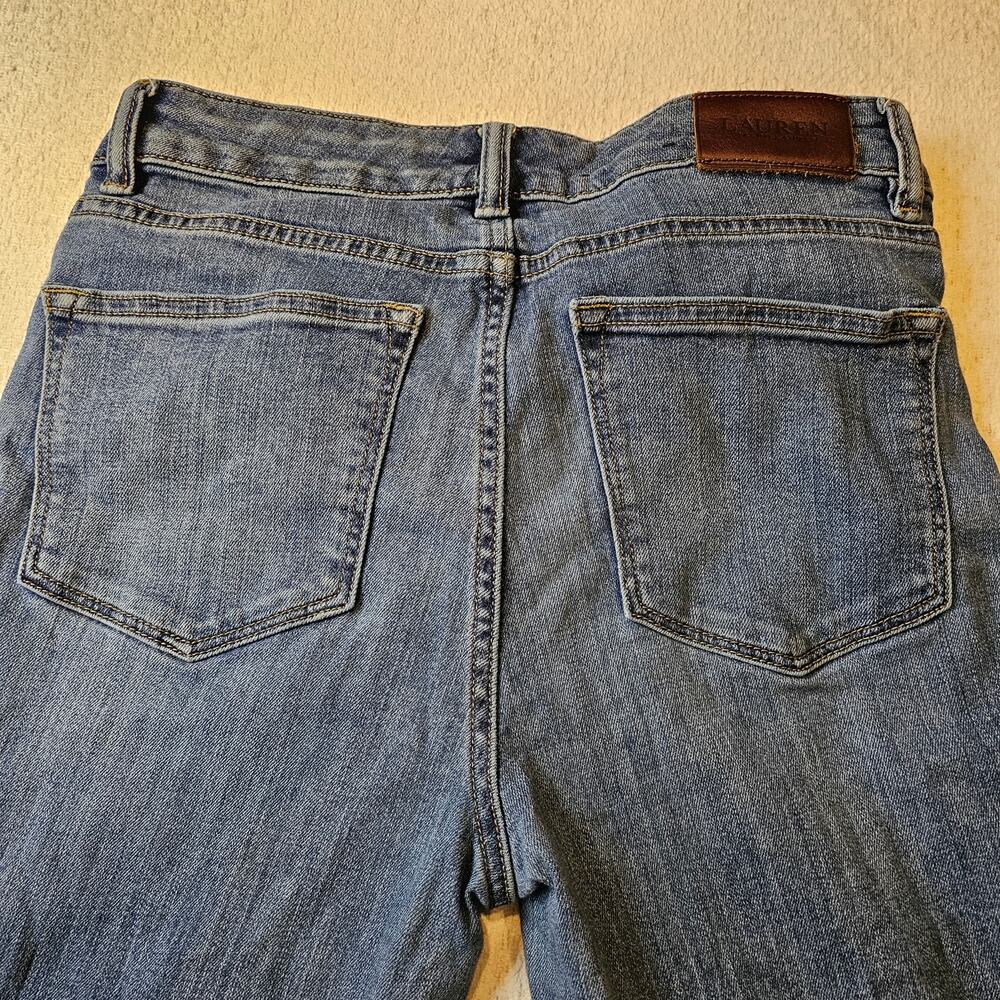 Lauren Ralph Lauren Size 4 Straight Leg Jeans Mid Rise Quiet Luxury, Preppy - Picture 5 of 12